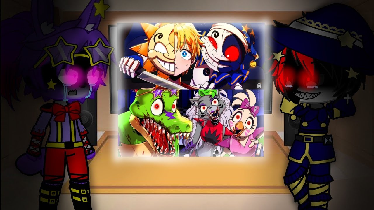 //Fnaf 9 React to 2 Videos[Hide and seek and Two face]// (FNAF 9 ANIMATION) ~ enjoy :3