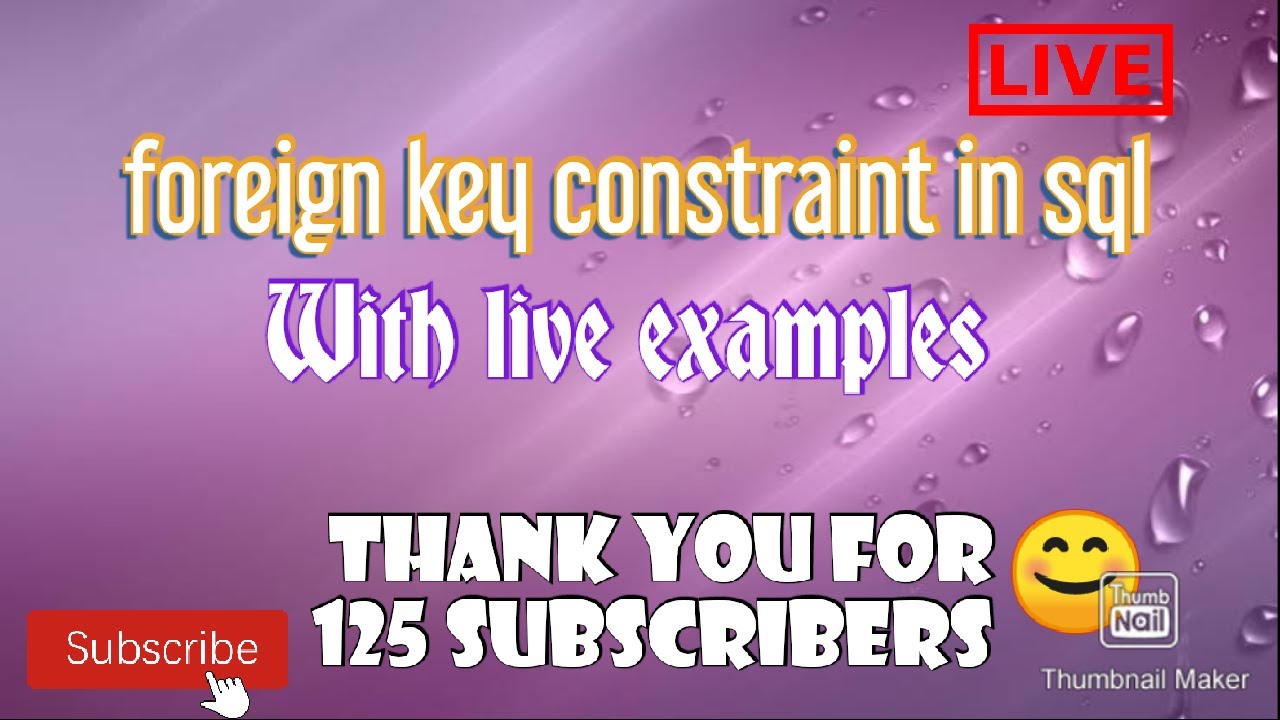 foreign key in SQL👆//what is foreign key constraint? and what is referential integrity constraint?
