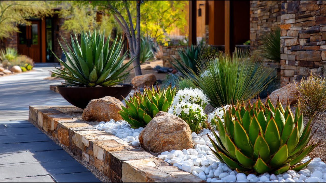 Desert Modern Landscaping – Sculptural Plants and Clean Lines for Striking Outdoor Spaces!