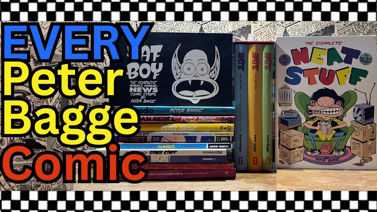 EVERY Peter Bagge COMIC BOOK in my collection! Hate | Neat Stuff | Fantagraphics | D&Q | Dark Horse