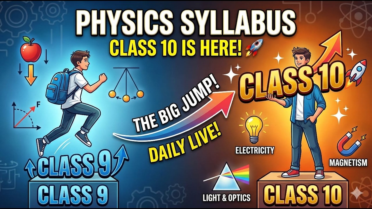 Session2026-2027 CBSE BOARD STUDENT Class 9th to 10th moving student syllabus discussion of Physics
