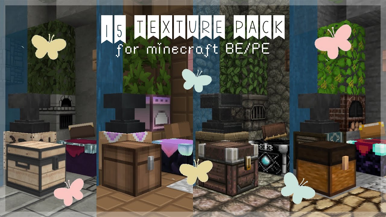 15 soft, pastel, aesthetic texture packs for minecraft BE/PE 1.14, 1.16, 1.17 NO LAG! 🌿🌈