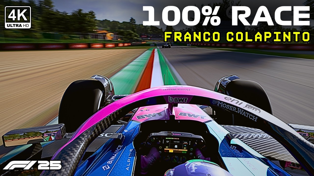 Franco Colapinto First Race in Alpine A525 at 2025 Emilia-Romagna GP
