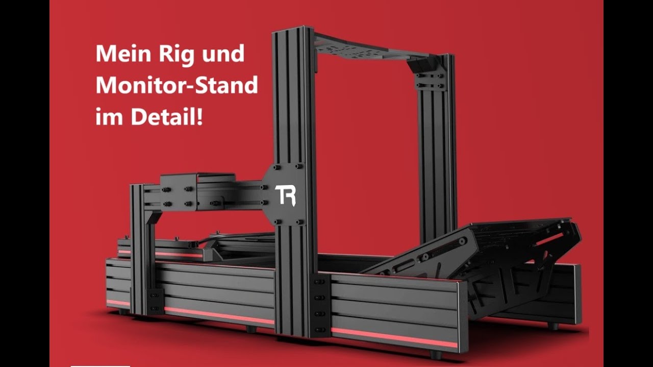 Alu Profil Rig mit Monitor Ständer im Detail