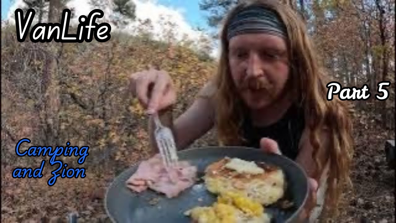 Vanlife in Zion National Park and camping 