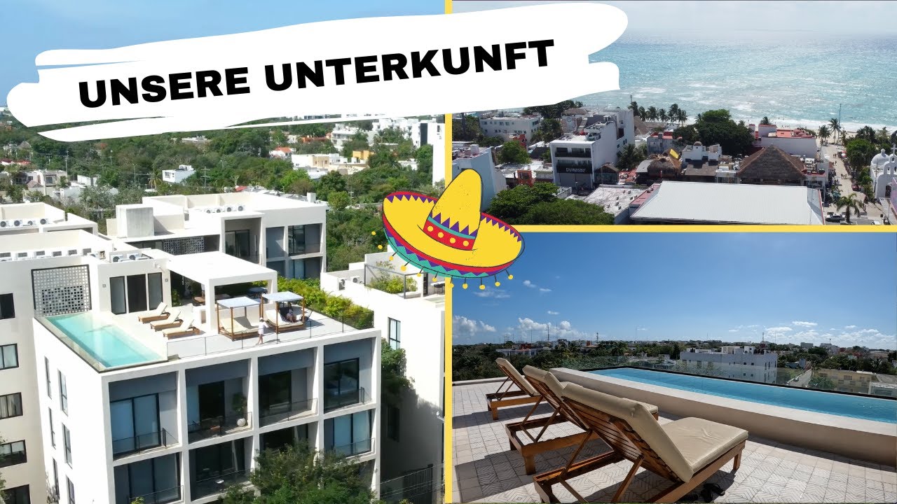 Unsere Unterkunft (Airbnb) mit Rooftop Pool in Playa del Carmen - Mexiko - Riviera Maya