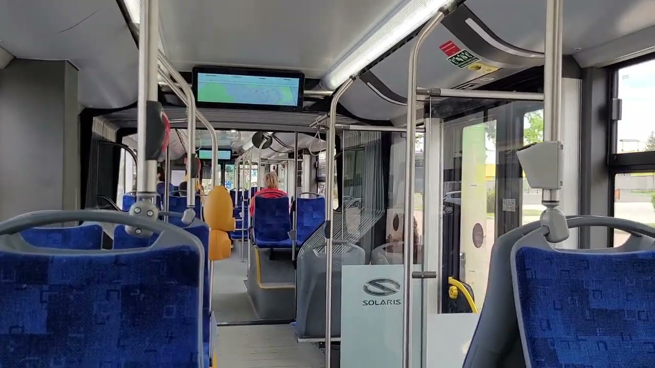 SC RATBV SA Braşov: inside trolleybus Solaris Trollino 18 M nr. 2038, route 7