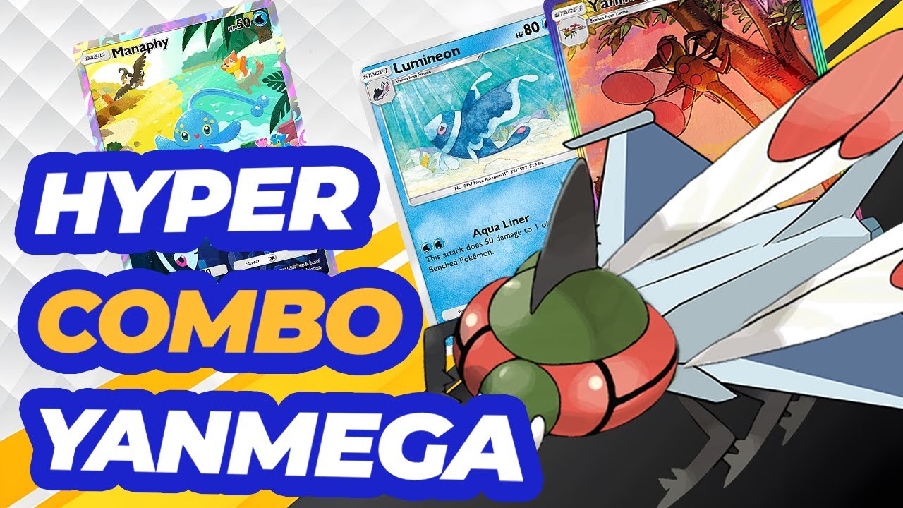 Yanmega EX Lumineon Deck can WIN TURN 3 in Pokémon Pocket with this HYPER COMBO
