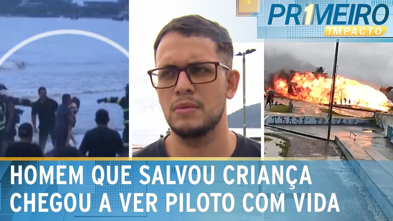 Tragédia em Ubatuba: homem que salvou criança de avião relata acidente | Primeiro Impacto (10/01/25)