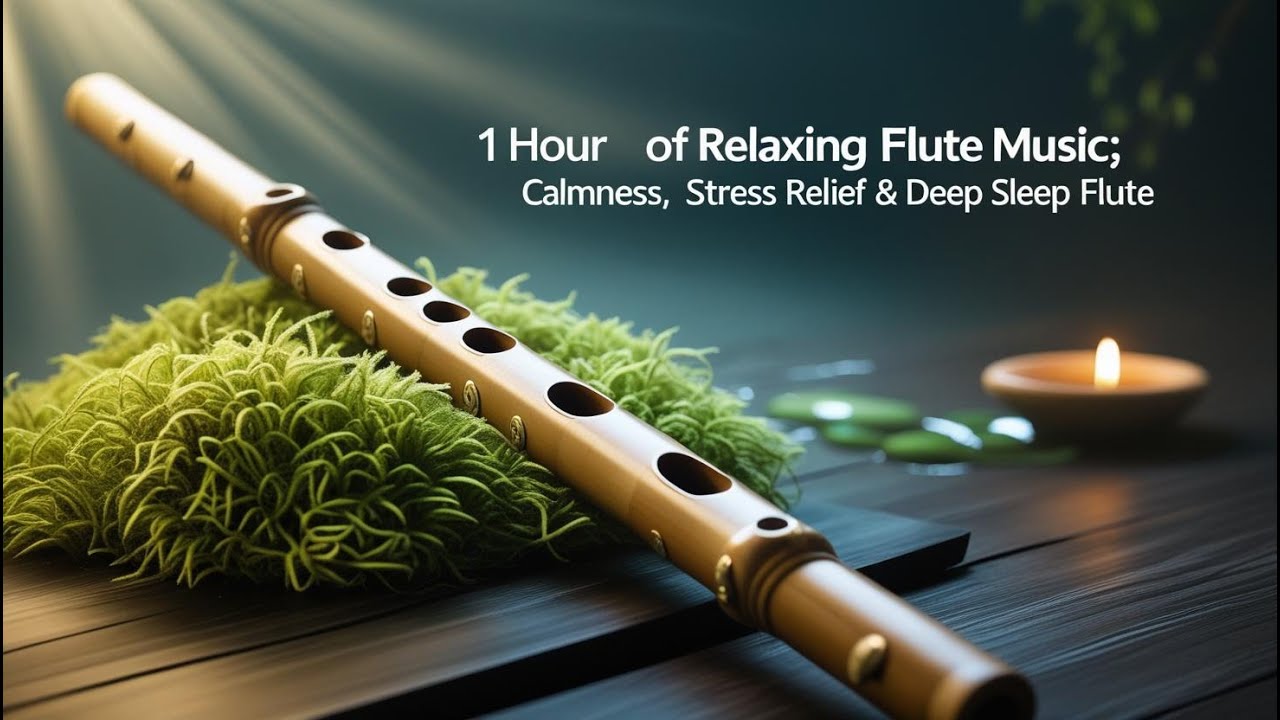 1 Hour of Relaxing Flute Music; Calmness Stress Relief & Deep Sleep Flute