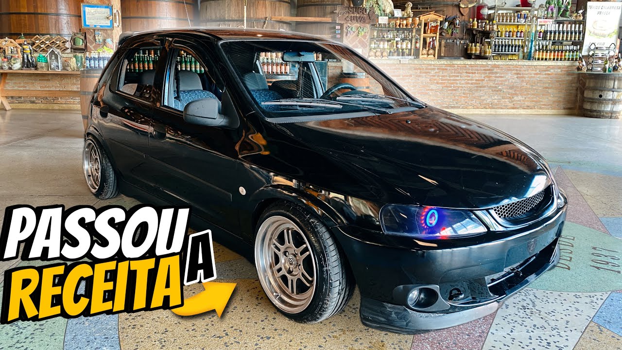 CELTA REBAIXADO STANCE DIFERENCIADO, USOU GRADE DE FIAT PALIO ESSE FOI OUSADI