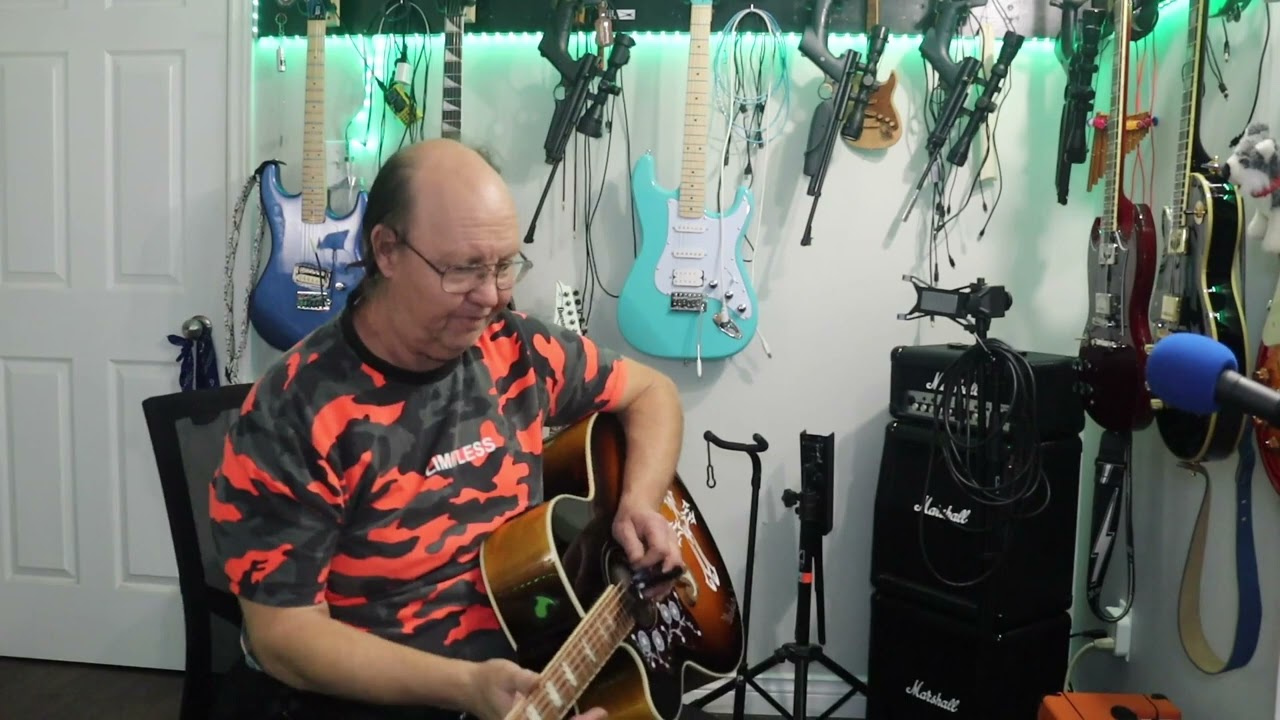 Проверка звука Epiphone EJ-200 SCE