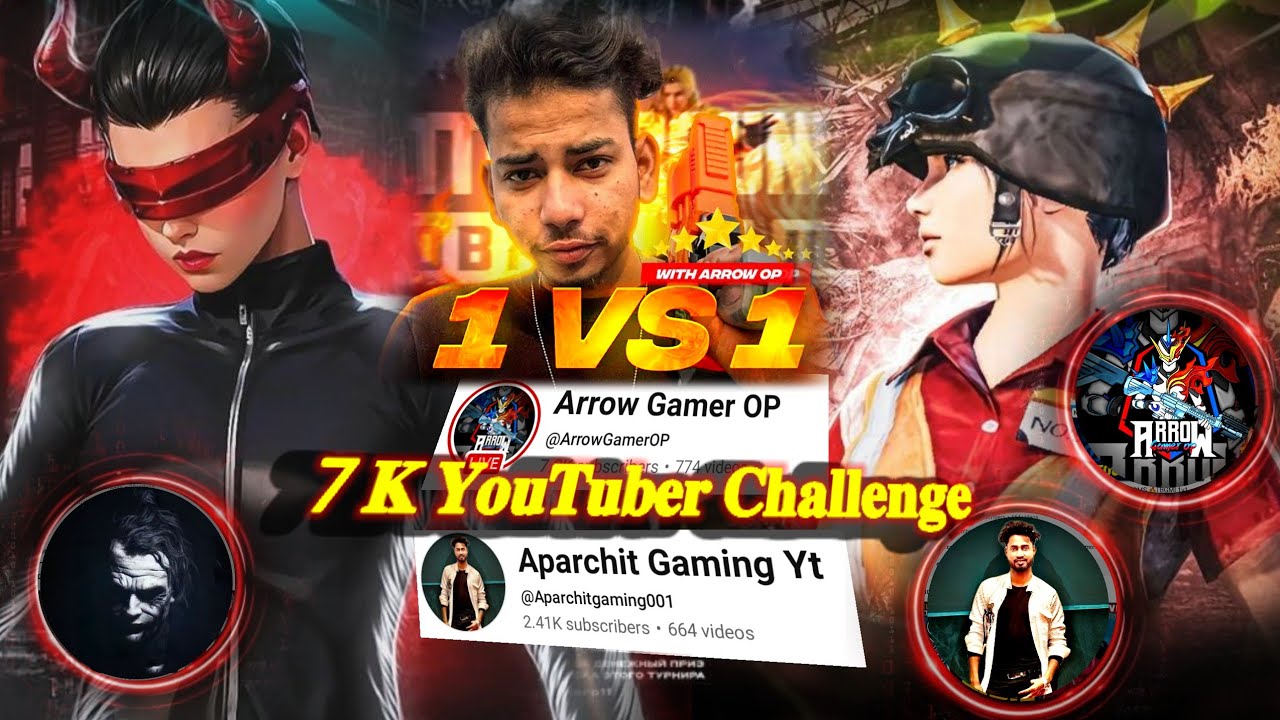 7k Big YouTube Challenge me On Live Stream😱 @Arrow Gamer OP and‼️ @X1Fear03