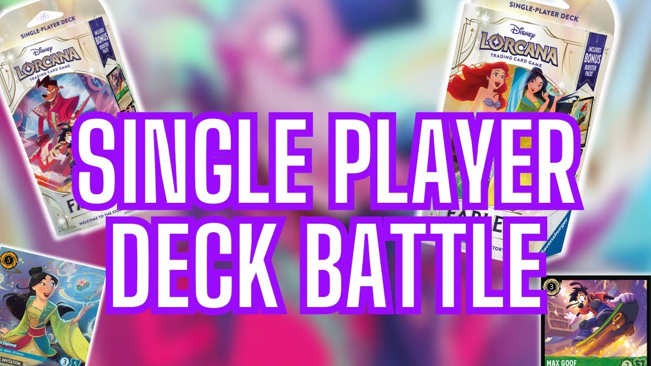Which Fabled Single Player Deck Will Win? Disney Lorcana Set 9 Gameplay