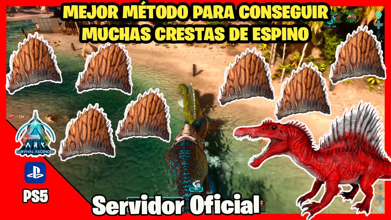 Así FARMEA CRESTAS de ESPINO en cantidad | ARK Ascended Servidor Oficial