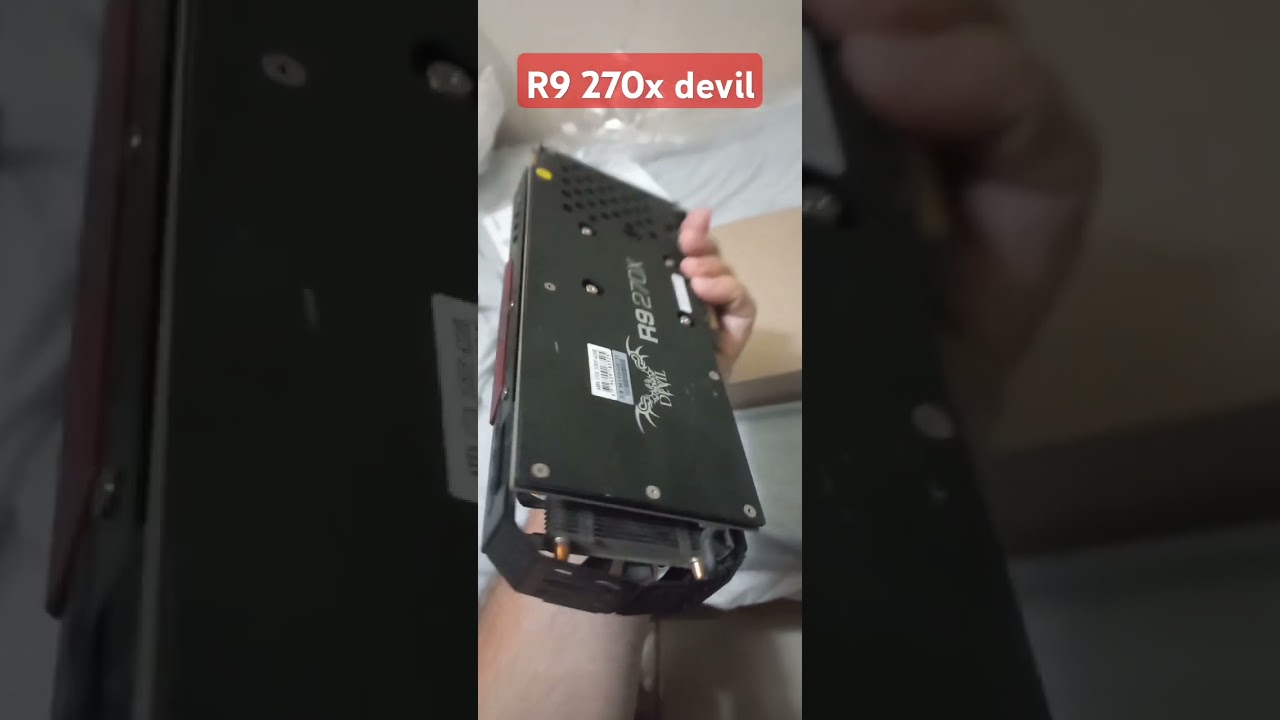 Nova placa de video amd radeon r9 270x devil #montandopcgamer #pcgamer