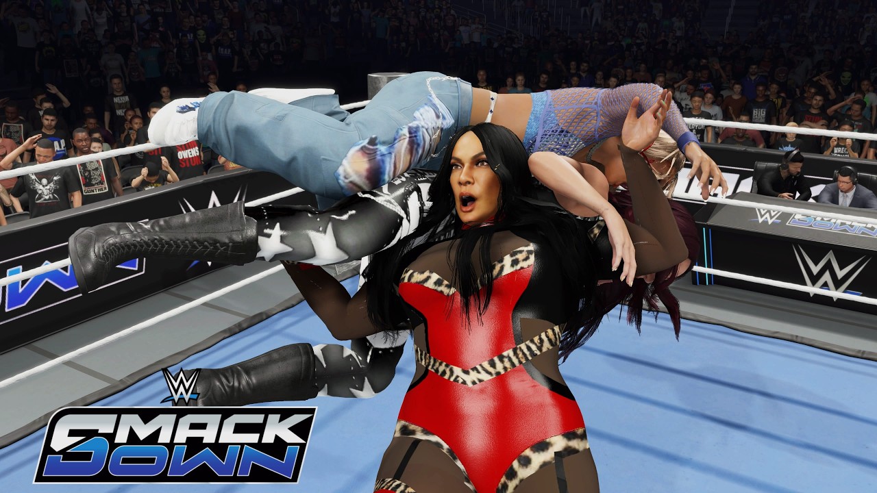 WWE 2K25 SMACKDOWN - WINNER JOINS TEAM SD - ALBA FYRE VS JAKARA JACKSON VS NIA JAX