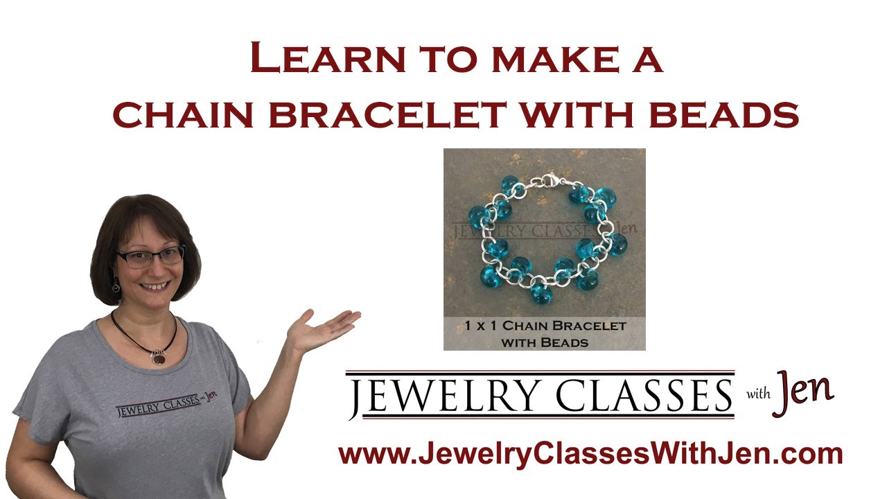 How to Make a 1 x 1 Chain Bracelet with Beads
