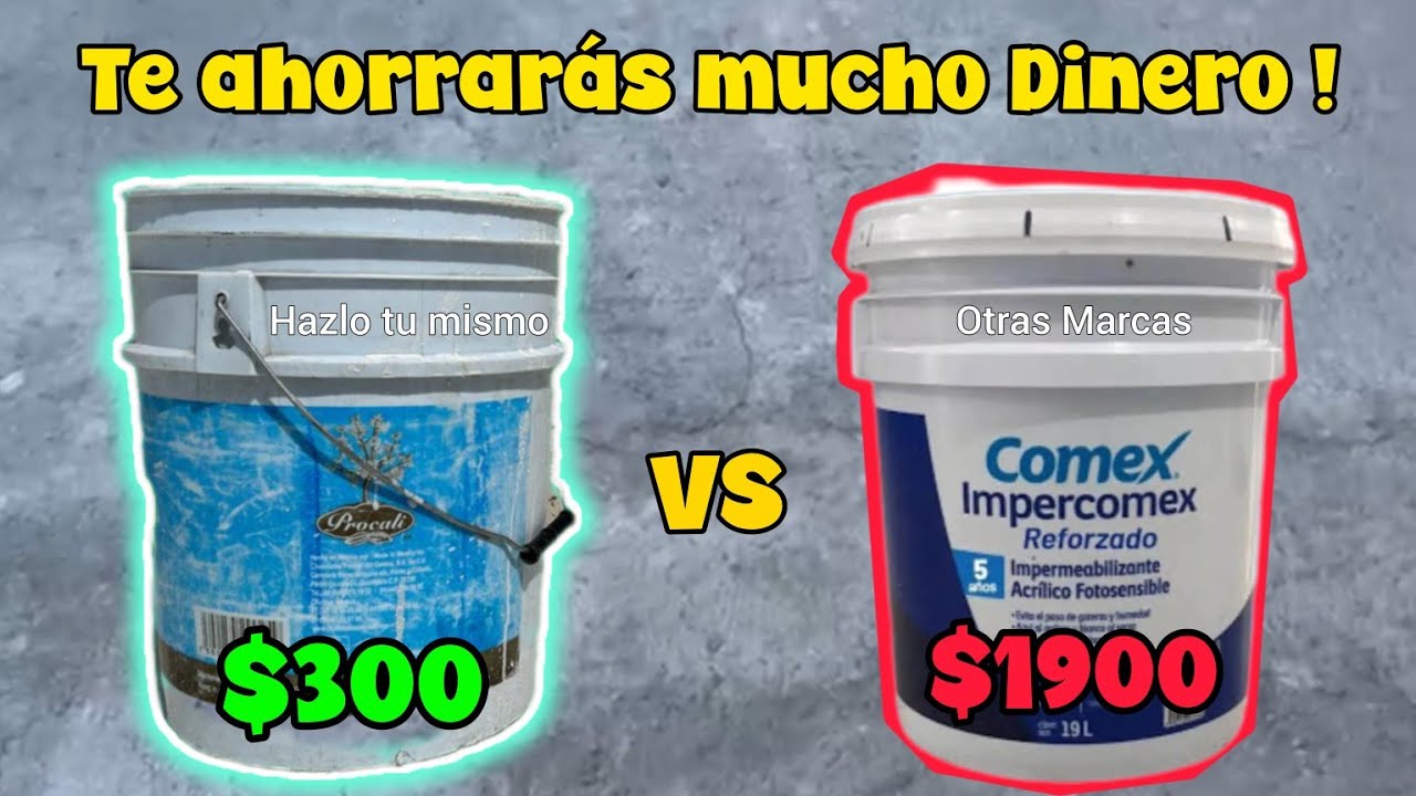 Cómo hacer IMPERMEABILIZANTE casero BARATO y muy RESISTENTE !