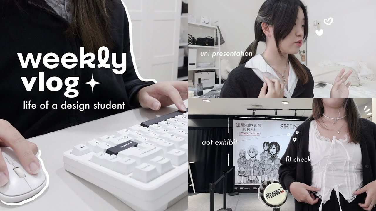 week in the life of a design student  ⋆.˚ presentations, company visit, getting a piercing