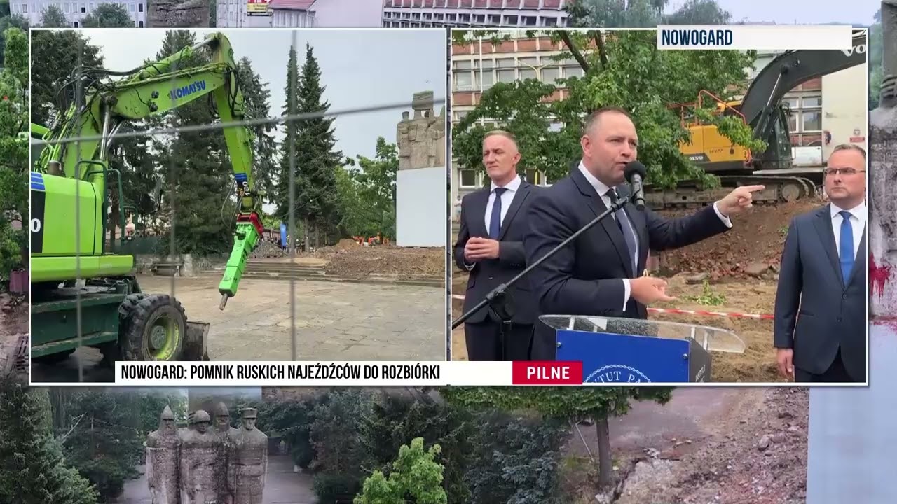 Na żywo! Nowogard. ,,Precz z komuną!’’ - runął ruski pomnik! | TV Republika