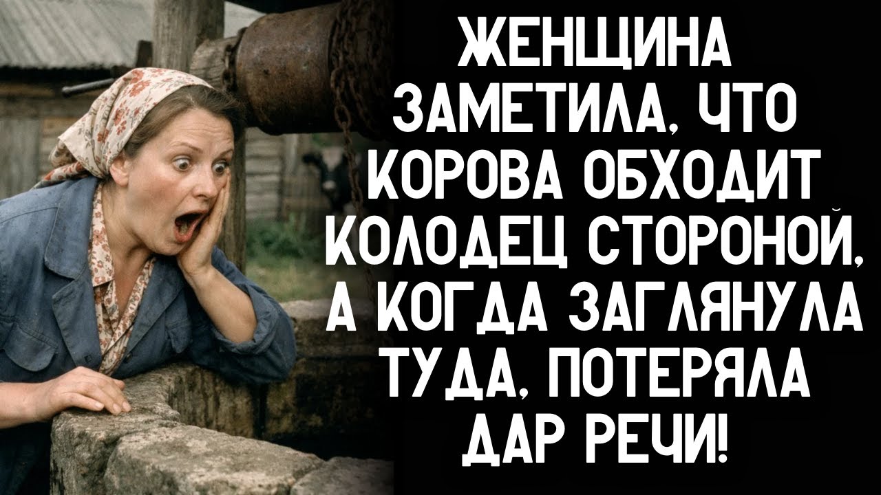 Женщина заметила, что корова обходит колодец стороной, а когда заглянула туда, потеряла дар речи!