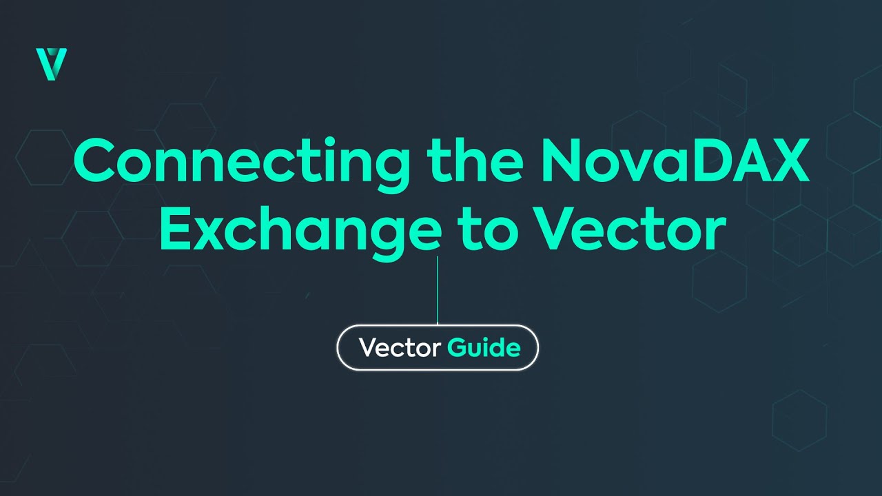 How to link your NovaDAX exchange account to the Vector platform | Vector Guide