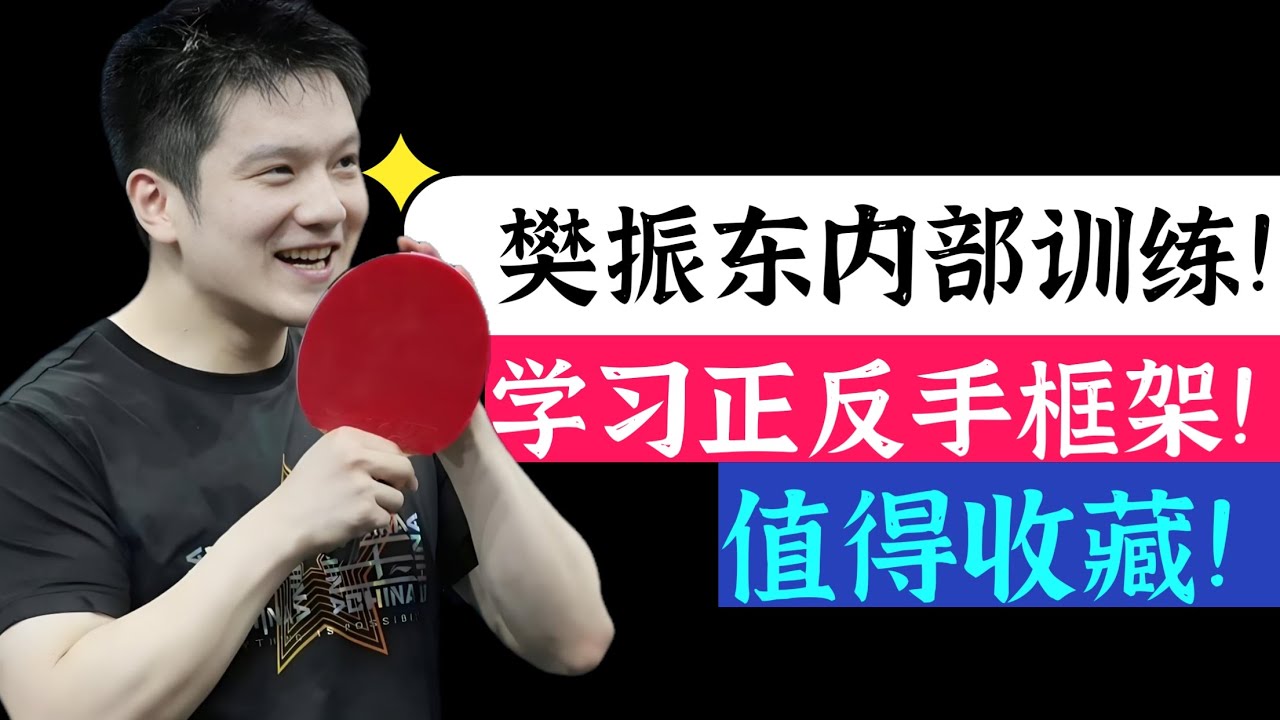 樊振东内部训练！站桩坦克！学习正反手框架！值得收藏！Fan Zhendong's internal training! Standing tank!Worth collecting!