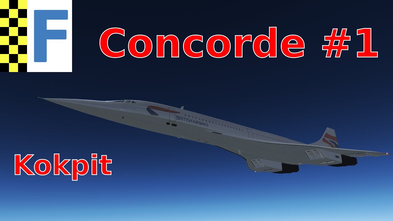 FlightGear 2020 (45) |  Concorde #1 | Kokpit