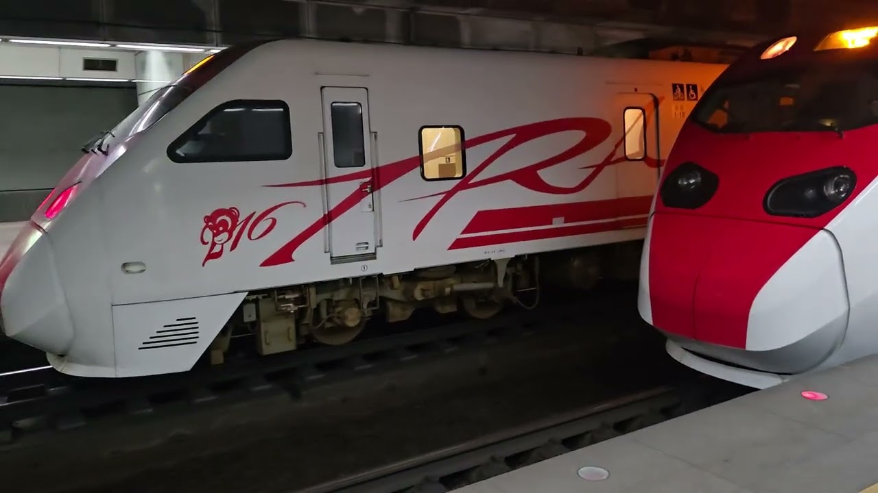 124次潮州發車開往南港直達TEMU2000型TEMU2035+TEMU2036原裝普悠猴原裝普猴普悠瑪自強號，和273次花蓮發車開往彰化的西部超優質直達TEMU2031+TEMU2032普悠瑪自強號
