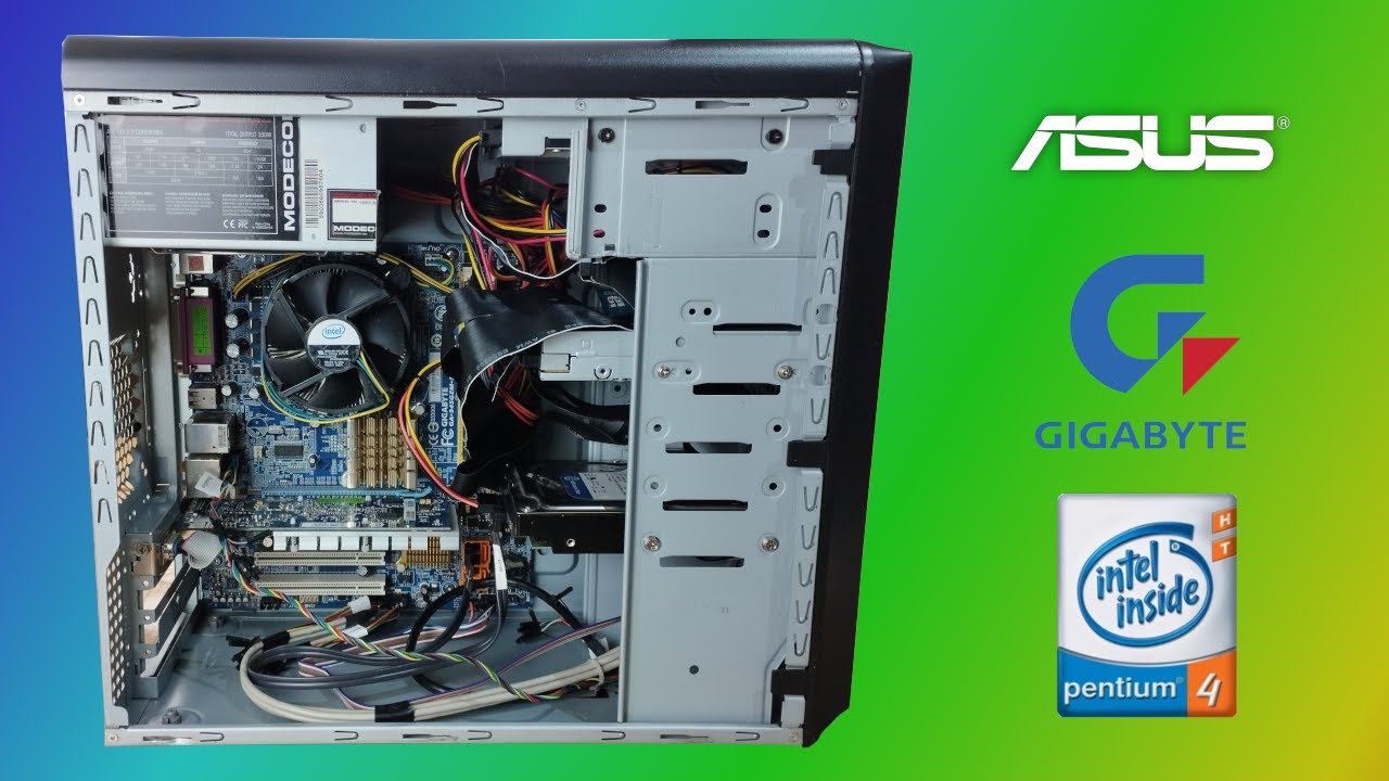#73 Komputer do gier z Pentium 4 i Windows XP cz.1 - składanie, instalacja systemu