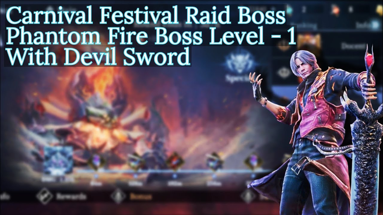 Carnival Festival Phantom Raid Boss Level 1 | Devil May Cry Peak of Combat DMC POC | The KiLLeR.