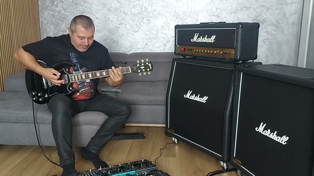 Marshall JCM2000 DSL100, 1960AV and BV full stack demo