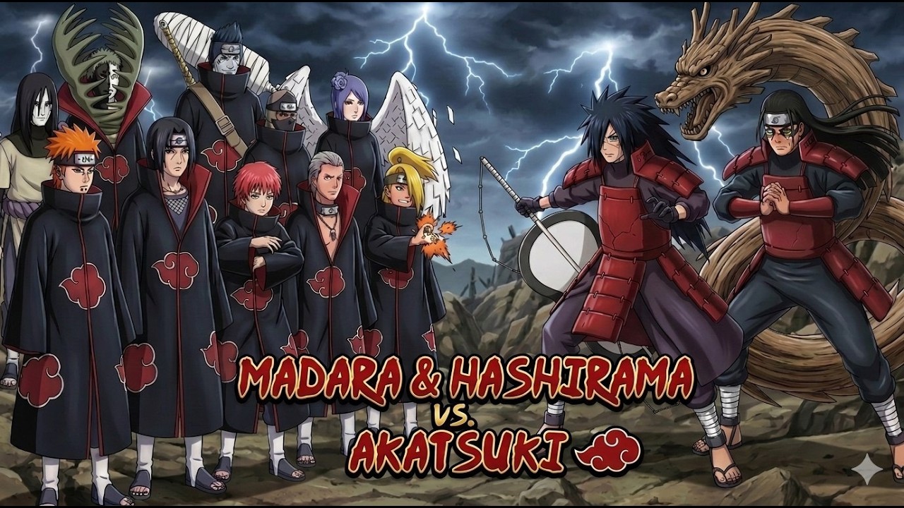 HASHIRAMA & MADARA vs AKATSUKI in NARUTO X BORUTO game