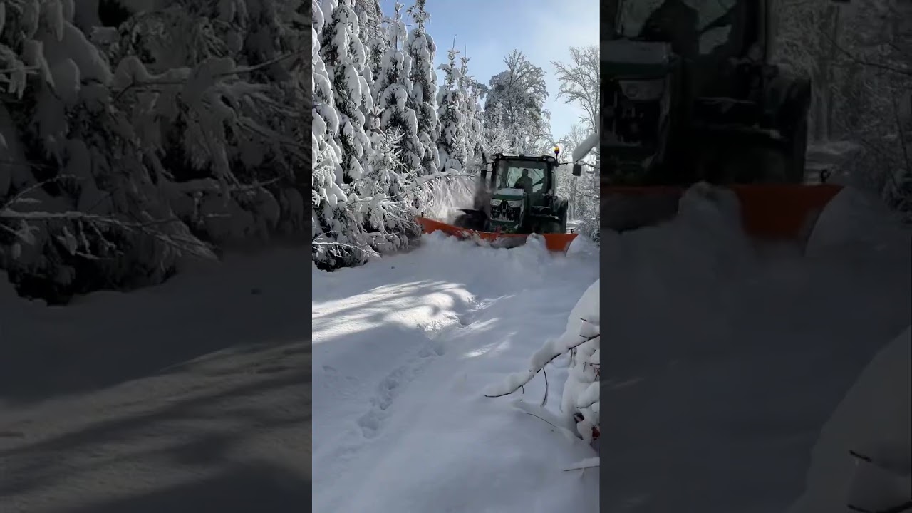 Snow plowing in Germany