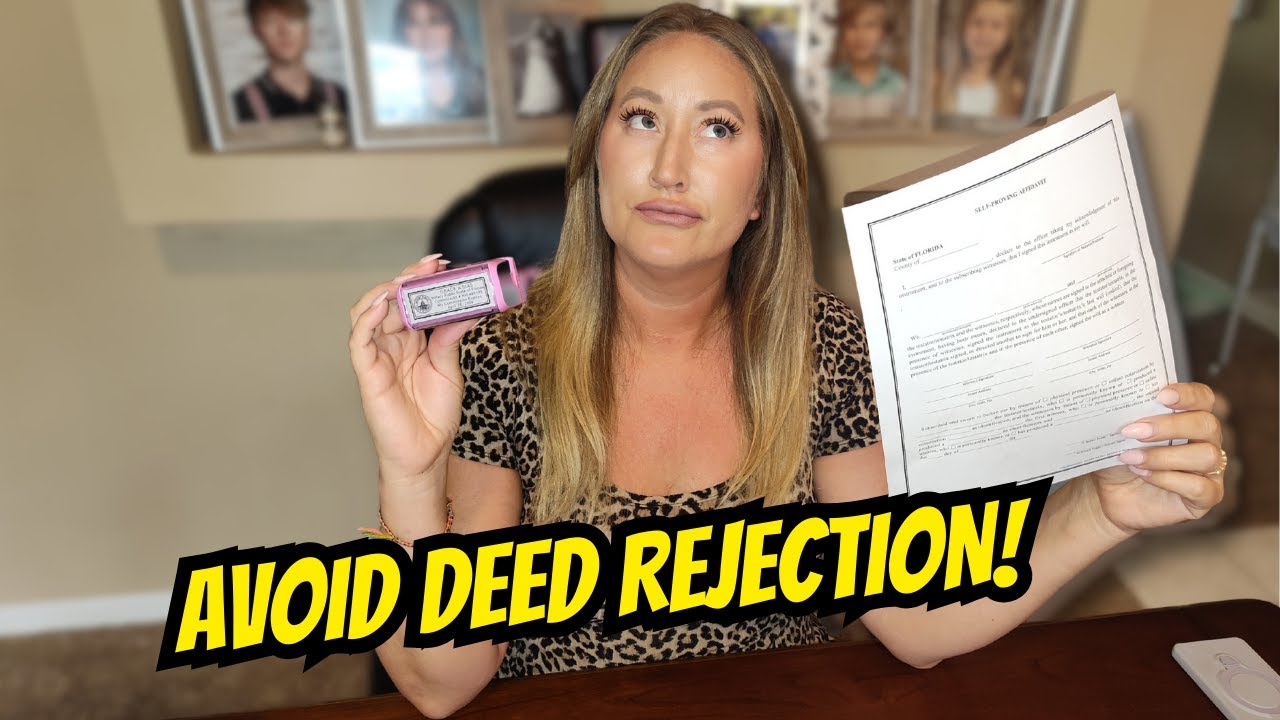 Quitclaim Deed;  How to Notarize, Witness, & Execute