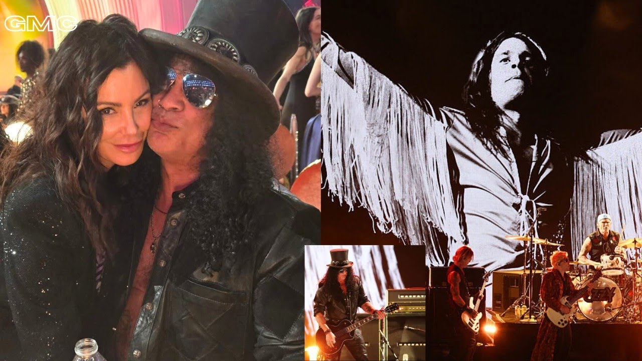 Участники группы Guns N' Roses, Post Malone и Guns N' Roses, отдали дань памяти Оззи Осборну на ц...