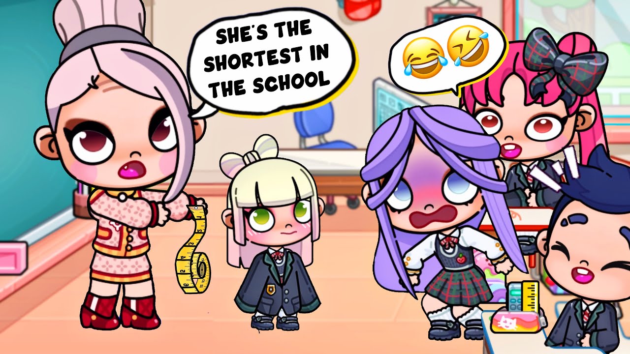 I'm The Shortest Girl In School 🫣📏🪜 | Sad Story | Avatar World Story / Pazu World Game