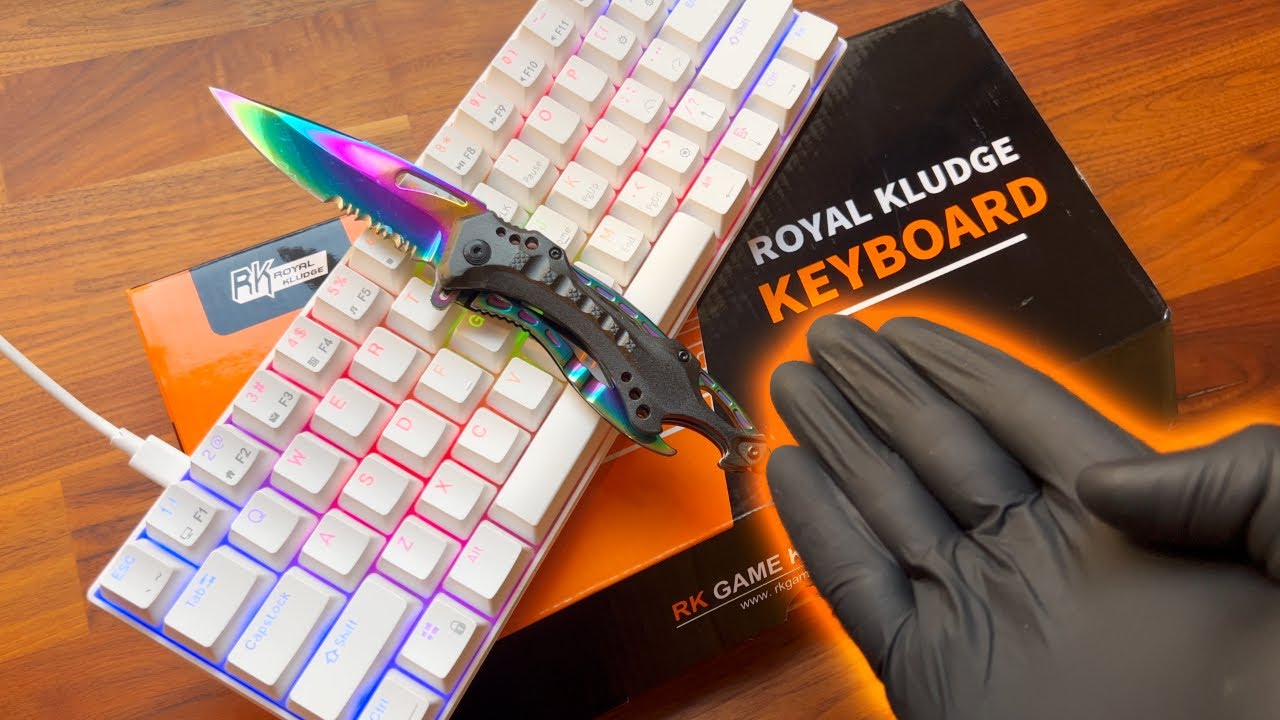 Royal Kludge RK61 Mechanical Gaming Keyboard Unboxing - ASMR