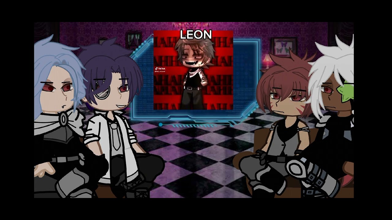 Dark fall react to Leon as gacha random tik tok //part 3?//