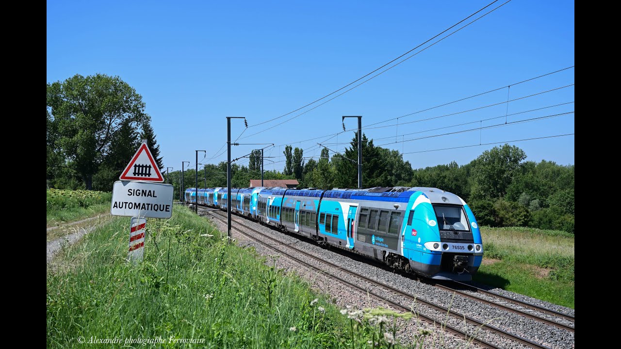 Spot ferroviaire sur la ligne Clermont-Nevers-Paris