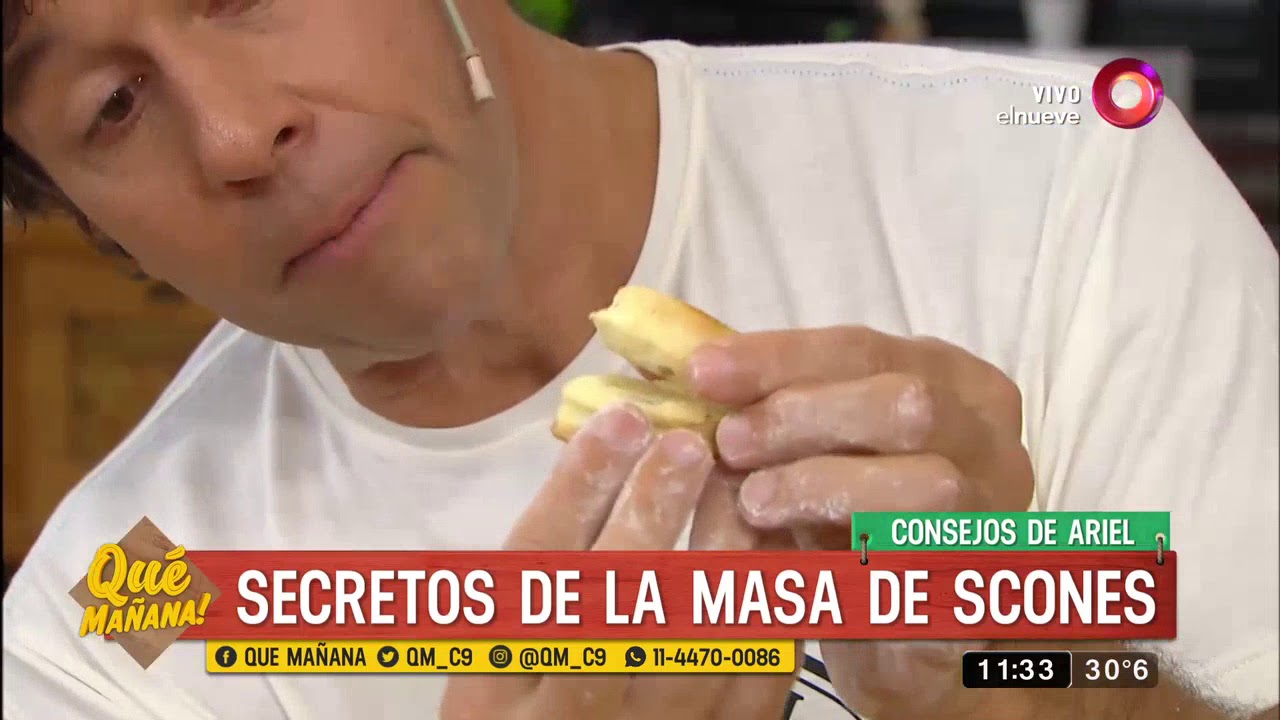 Receta dulce: Scones de crema de limón y chocolate