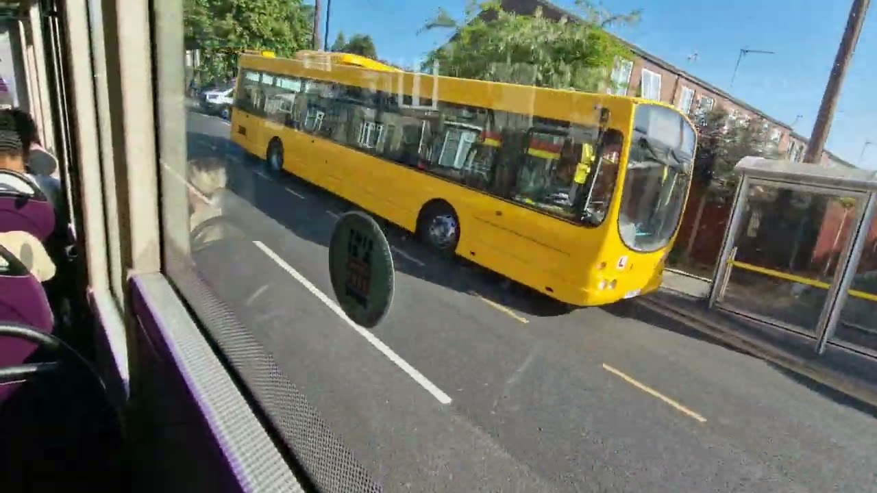Bus Ride First South Yorkshire, Sheffield, Route 8, Birley to City Centre, Moorfoot, 69521, 15/6/23