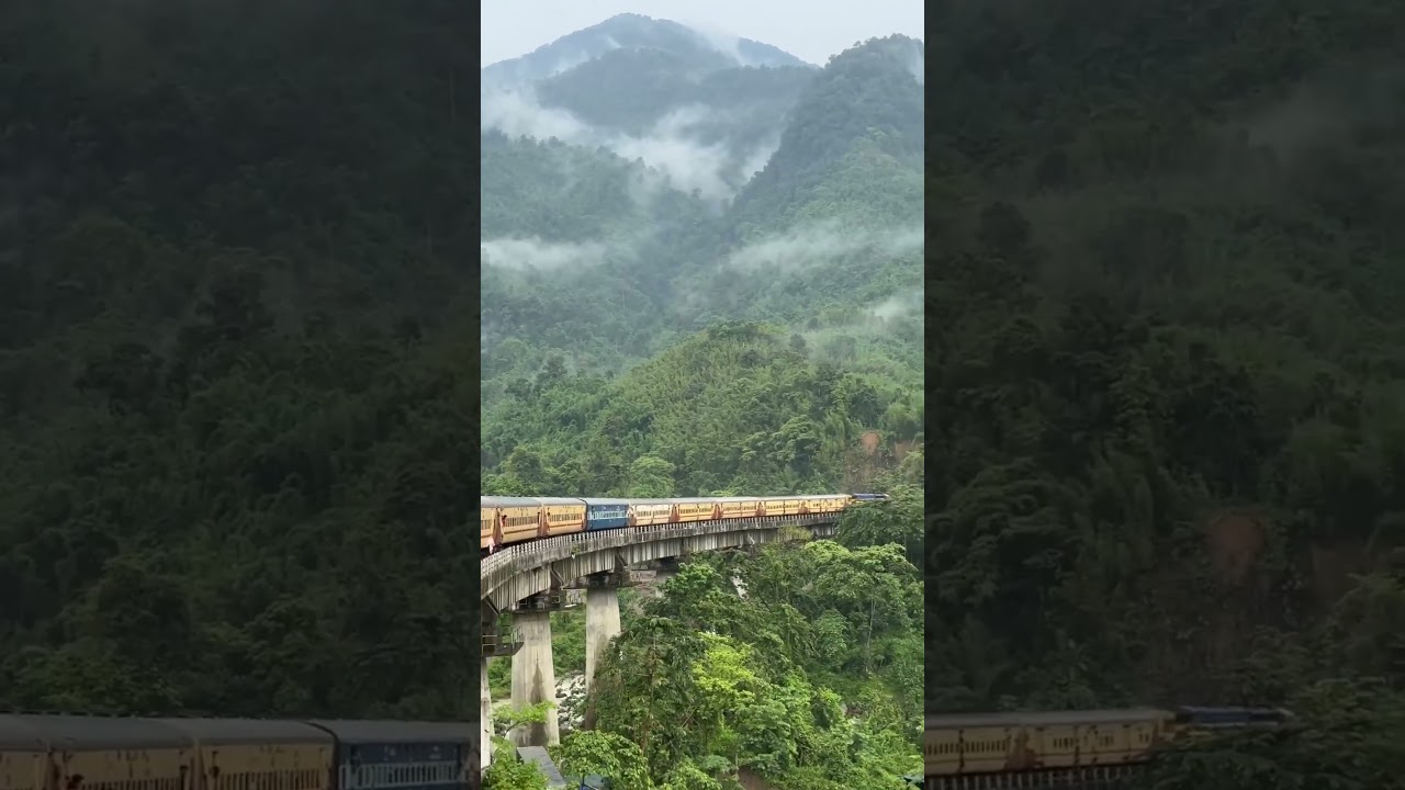 Guwahati to Agartala train rout amazing views