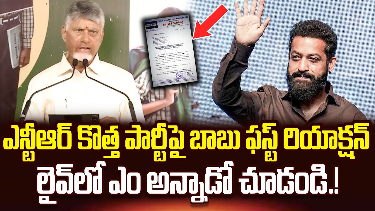 CM Chandrababu First Reaction On Jr. NTR New Party | Jr. NTR New Political Party | Cult Politics