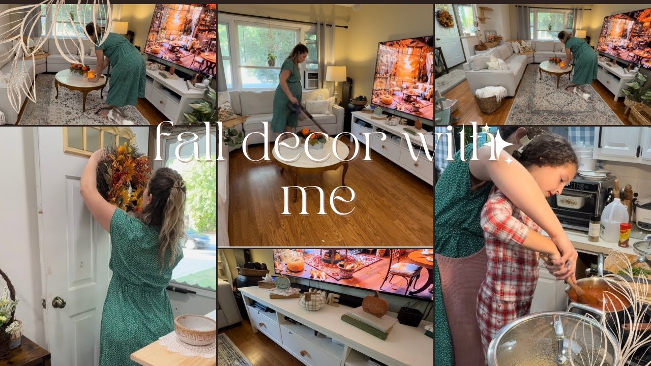 Fall Decorating my home  with  thrifted items and Teaching my Daughter to Cook ☺️ 