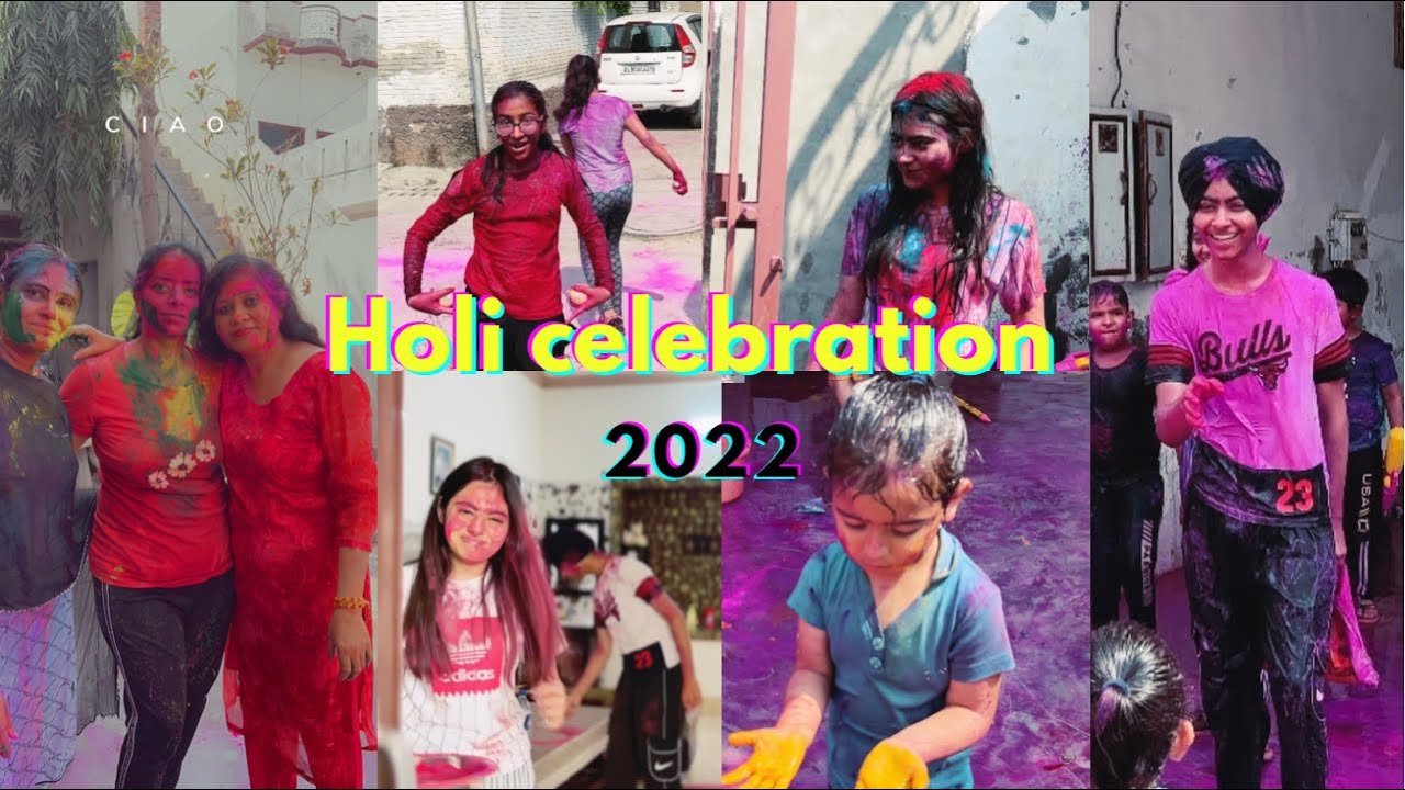 Holi celebration 2022🤯🔥 || Dilsheen kaur || Ridham preet singh ||