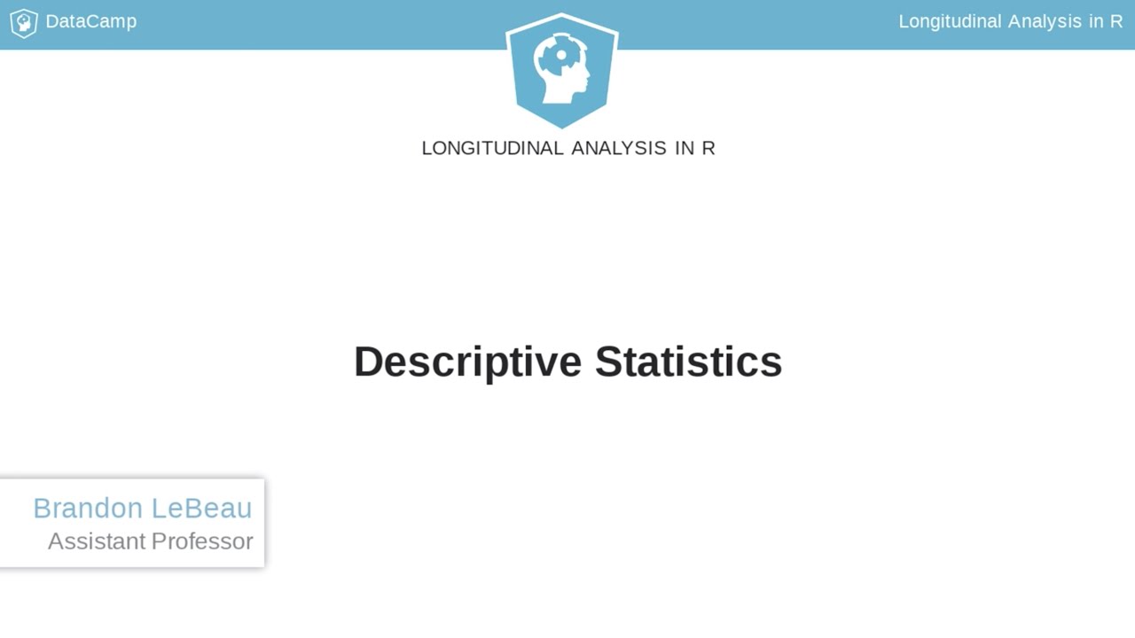 R Tutorial: Descriptive Statistics