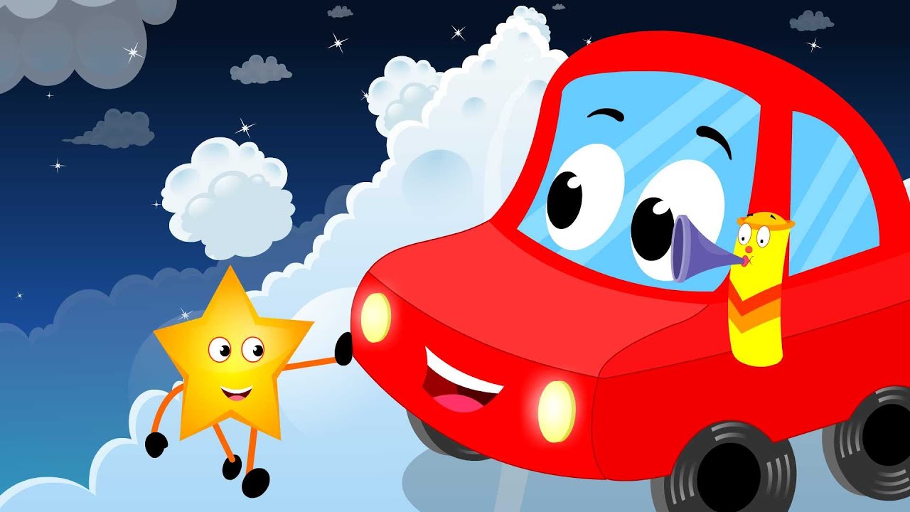 Little Red Car Rhymes - Little Red Car | Wheels on the Car | Kids Nursery Song | Wheels on the Bus
