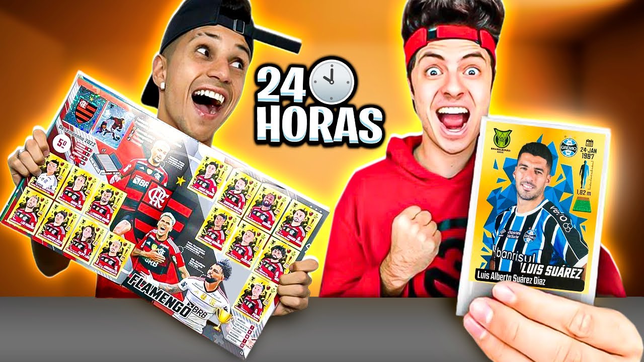 AJUDEI O ENALDINHO A COMPLETAR O ÁLBUM DE FIGURINHAS DO BRASILEIRÃO EM 24H!